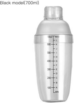 Plastic Martini Cocktail Shaker 350Ml/530Ml/700Ml/1000Ml Wijn Drank Mixer Wijn Shaker cup Drink Mixer Bar Boston Bar Tool pruim