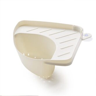 Plastic Mesh Badkamer Wastafel Zeef Sink Filter Keuken Voedsel Plantaardige Wastafel Stopper Zeef Drain Hair Catcher Vergiet Zeef 1-wit