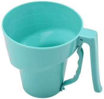 Plastic Mesh Zeefje Mechanische Bakken Poedersuiker Shaker Zeef Trechter Cup Vorm Bakvormen Bakken Gebak Gereedschap