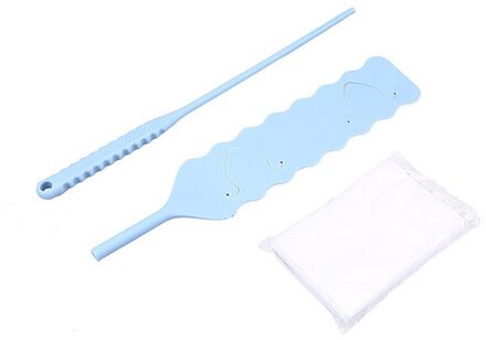 Plastic Met Niet-geweven Stof Flexibele Band Stofdoek Hygiënische Kloof Reinigingsborstel Blauw