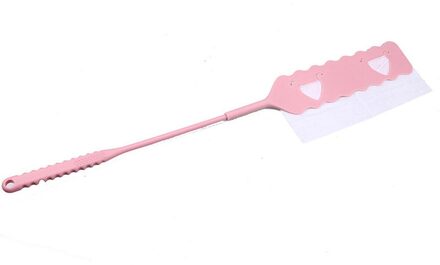 Plastic Met Niet-geweven Stof Flexibele Band Stofdoek Hygiënische Kloof Reinigingsborstel Roze