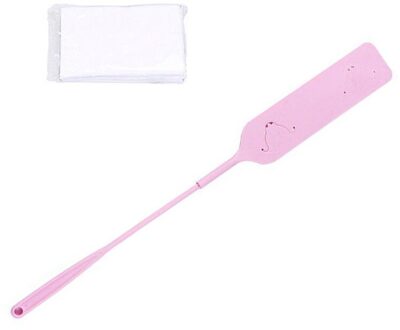 Plastic Met Niet-geweven Stof Flexibele Band Stofdoek Hygiënische Kloof Reinigingsborstel Roze