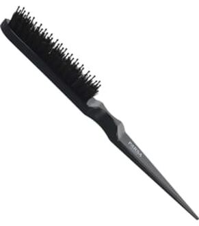 Plastic Mixed Bristles Tail Comb Black