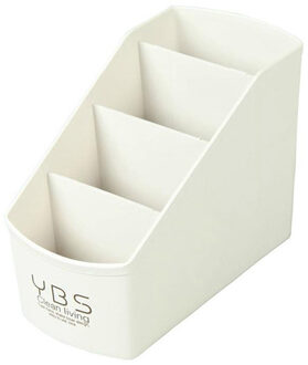 Plastic Multi-Desktop Up Organizer Opbergdoos Woonkamer Cosmetische Opbergdoos Desktop Cosmetische Opbergdoos Beige