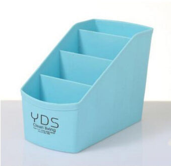 Plastic Multi-Desktop Up Organizer Opbergdoos Woonkamer Cosmetische Opbergdoos Desktop Cosmetische Opbergdoos Blauw
