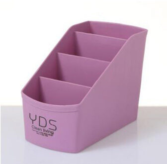 Plastic Multi-Desktop Up Organizer Opbergdoos Woonkamer Cosmetische Opbergdoos Desktop Cosmetische Opbergdoos paars