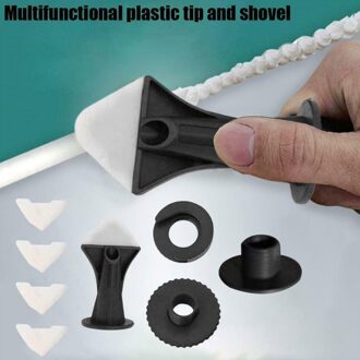 Plastic Multifunctional Hand Tool Durable Kitchen Bathroom For Silicone Resin Cement Removal Sealant Scraper Set Caulking Nozzle