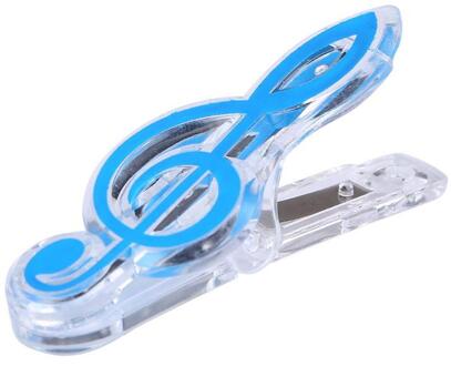 Plastic Muzieknoot Brief Papier Clip Pianomuziek Boek Vel Papier Lente Houder Map voor Piano Gitaar Viool Prestaties Sta Blauw