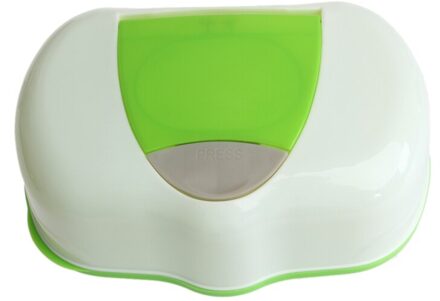 Plastic Natte Doekjes Storage Case Box Navulbare Tissue Doos Papier Container groen