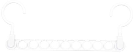 Plastic Negen-Gat Magic Kleerhanger Droogrekken Multifunctionele Thuis Kledingkast Hangers Opslag Rack wit