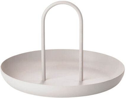 Plastic Nordic Witte Ronde Sieraden Lade Woonkamer Keuken Tafel Maaltijd Ring Trays Opslag Sofa Tray Met Handvat Decor #40