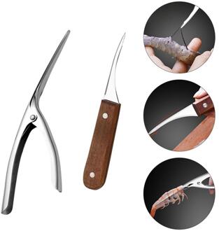 Plastic Of Roestvrij Staal Garnalen Dunschiller Garnalen Deveiner Sinaasappelschil Apparaat Creatieve Keuken Gereedschap