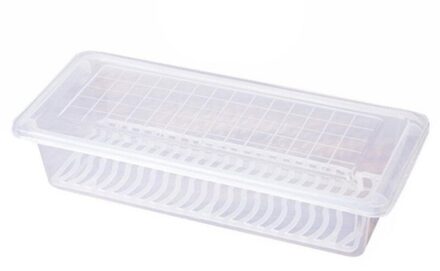 Plastic Opbergdoos Opbergdoos Bins Koelkast Voedsel Containers Keuken Koelkast Kast Vriezer Desk Organizer Verse Groente Rack