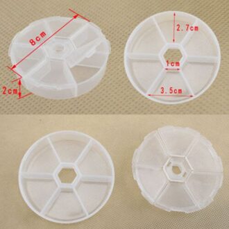 Plastic Opbergdoos Sieraden Bead Schroef Organizer Container 6 Compartimenten y7