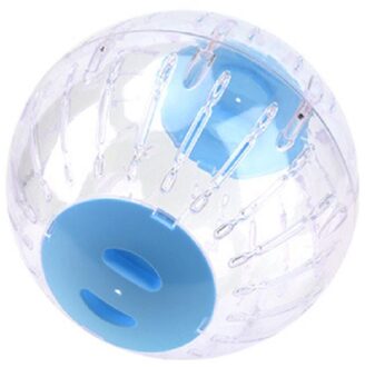 Plastic Outdoor Sport Bal Grounder Rat Kleine Huisdier Knaagdieren Muizen Jogging Bal Speelgoed Hamster Gerbil Rat Oefening Ballen Spelen Speelgoed blauw 10cm