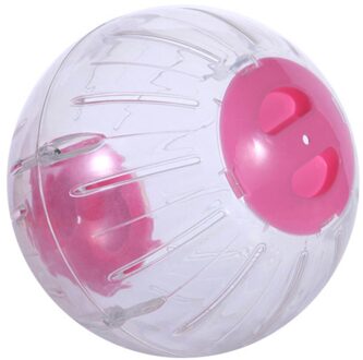 Plastic Outdoor Sport Bal Grounder Rat Kleine Huisdier Knaagdieren Muizen Jogging Bal Speelgoed Hamster Gerbil Rat Oefening Ballen Spelen Speelgoed roze 10cm