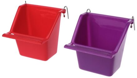 Plastic Papegaai Vogel Feeder Kom Water Drinken Apparaat Vogel Duiven Voeden Cup