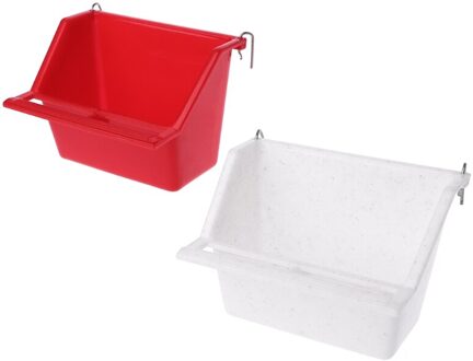 Plastic Papegaai Vogel Feeder Kom Water Drinken Apparaat Vogel Duiven Voeden Cup