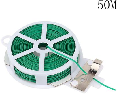 Plastic Plant Kabelbinders Keuken Bag Tuinieren Plant Groene Tie Draad Roll Met Draad Cutter Bonsai Bloem Komkommer Ondersteunt # l5