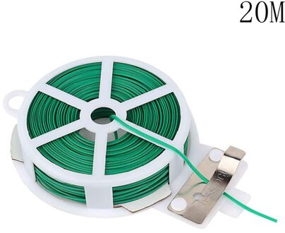 Plastic Plant Kabelbinders Keuken Bag Tuinieren Plant Groene Tie Draad Roll Met Draad Cutter Bonsai Bloem Komkommer Ondersteunt # l5