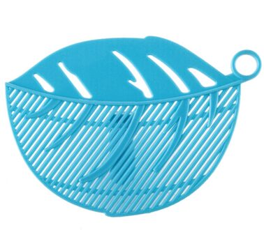 Plastic Pot Trechter Theepot Fruit Groente Wassen Vergiet Keuken Gadgets Water Filters Rijst Accessoires Keuken Tool # M0 blauw