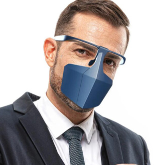 Plastic Protective Face Mask Against Droplets Anti-fog Isolation Face Mask Breathable Reusable Face Protective Cover Masks