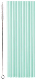 Plastic Rietjes Sage Groen Herbruikbaar 23cm (12st)