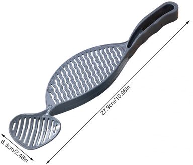 Plastic Rijst Wassen Afdruiprek Hollow Aftappen Board Voedsel Lekvrije Filter Zeef Keuken Gadget grijs