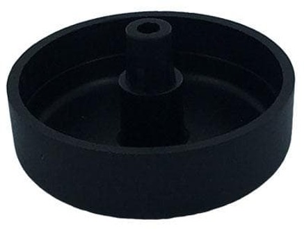 Plastic ronde meubelpoot 1.5 cm met pin