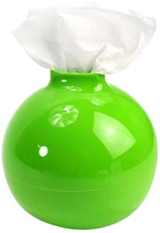Plastic Ronde Tissue Doos Toiletpapier Pot Holder Tissue Case Box Organizer Badkamer Accessoires groen