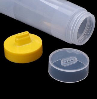 Plastic Saus Knijpfles Sausfles Jam Tomaat Chocolade Salade Dressing Squeeze Fles Lek Mond Squeeze 2stk