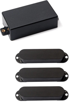 Plastic Sealed Humbucker Pickup Cover Fit SQ ST Pickup Guitar Parts (Black) & Black St Closed Single Coil Pickup Cover Sealed Pi