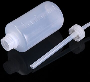 Plastic Sharp Snavel Elleboog Wassen Cleaning Spuiten Transparante Squeeze-Fles 250Ml A 1stk