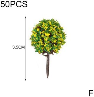 Plastic Simulatie Sferische Boom Model 3.5Cm Building Trein Zand Tafel Diy Tuin Landschap Gemengde Kleur Handgemaakte Materialen