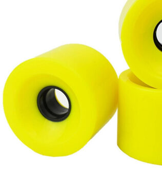 Plastic skateboardwielen (set van 4) Geel - One size