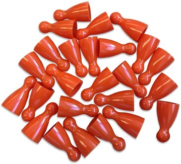 Plastic Spel Pionnen 12x24mm Oranje (100 stuks)