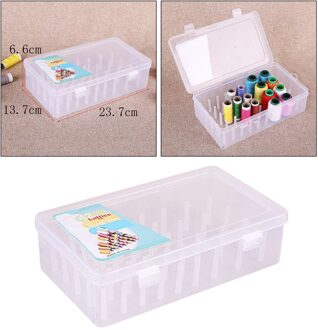 Plastic Spoel Doos Naaien Klossen Discussies Opslag Sorteren Case Organizer Naaigaren Opbergdoos Container Clear Case Houder