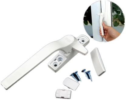 Plastic Steel Window Handle with Lock for Double Glazing Aluminum Alloy Door Handle Window Lock Handle Door Latch for Window