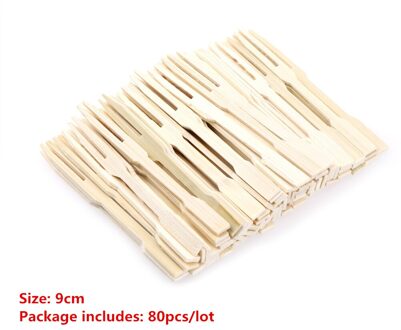 Plastic stropdas knoop Bamboe Voedsel Picks fruit vork Sticks Buffet Cupcake Toppers Cocktail vorken Wedding Festival Decoratie Vinger 6
