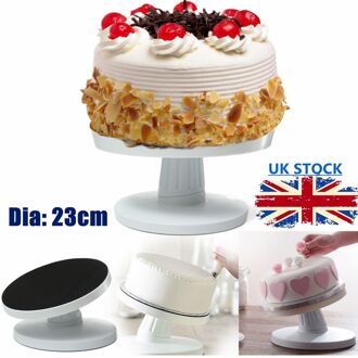 Plastic Taart Draaitafel Set Roterende Anti-Slip Ronde Cake Stand Cake Decorating Tafel Keuken Diy Pan Bakken Tool