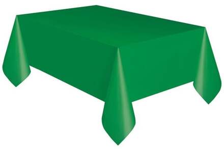 plastic tafelkleed - groen - 137 x 274 cm