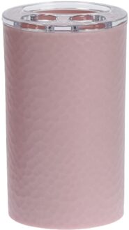 Plastic tandenborstel beker 11 cm - Tandenborstelhouders Roze