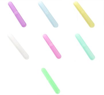 Plastic Tandenborstel Case 1 Pcs Willekeurige Kleur Draagbare Stofdicht Tandenborstel Case 1 Pcs Opbergdoos Organizer Plastic tandenborstel
