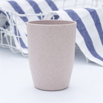Plastic Tarwe Stro Thee Cup Milieuvriendelijke Plastic Cup Koffie Thee Melk Drink Cup Tandenborstel Cup Voor Badkamer Keuken Cup Roze