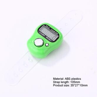 Plastic Teller Stitch Marker Rij Vinger Elektricien Gebruik Nauwkeurige Lcd Elektronische Digitale Telapparaat AG3 Knop Batterij groen