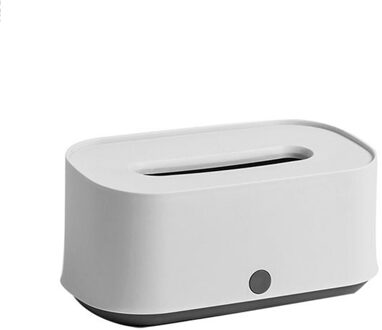 Plastic Tissue Doos Moderne Houten Cover Papier met Eiken Home Auto Servetten Houder Case Thuis Organisator Decoratie Gereedschappen wit