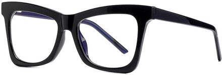 Plastic Titanium Cat Eye Antii Blauw Licht Optische Brilmonturen Mannen Vrouwen TR90 Mode Computer Brillen 1