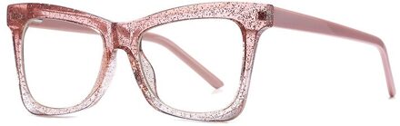 Plastic Titanium Cat Eye Antii Blauw Licht Optische Brilmonturen Mannen Vrouwen TR90 Mode Computer Brillen 4