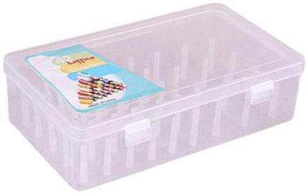 Plastic Transparant Naaigaren Opbergdoos Craft Spoelen Storage Container Houder Organizing Case Breinaalden Accessoires