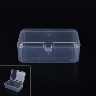 Plastic Transparante Kleine Collectie Container Case Opbergdoos Briefpapier Houder Met Deksel